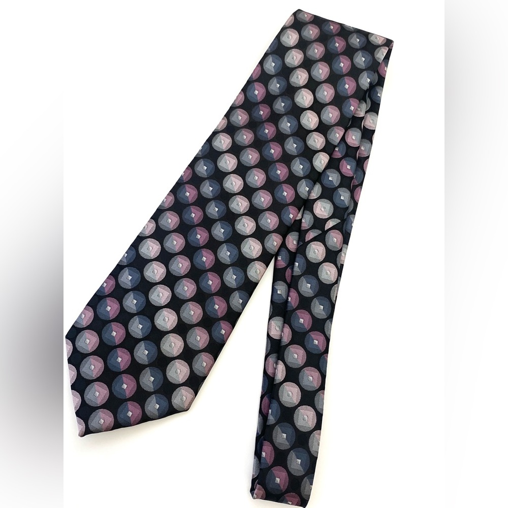 Stafford Black Multi-Color Iridescent Necktie